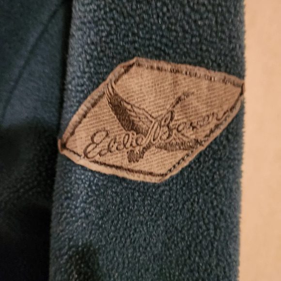 Eddie Bauer Men's XL Dark Hunter Green Fleece Pullover - Picture 5 of 10